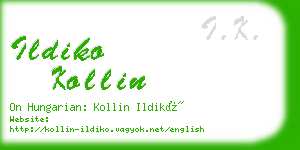 ildiko kollin business card